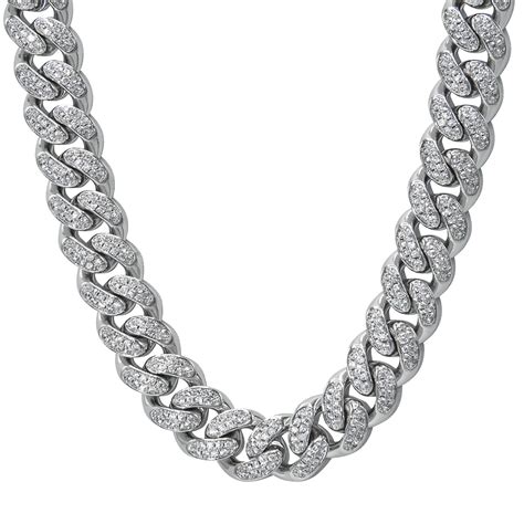 gucci cuban link chain iced out|What to Look for When Buying an Iced Out Cuban Link Chain.